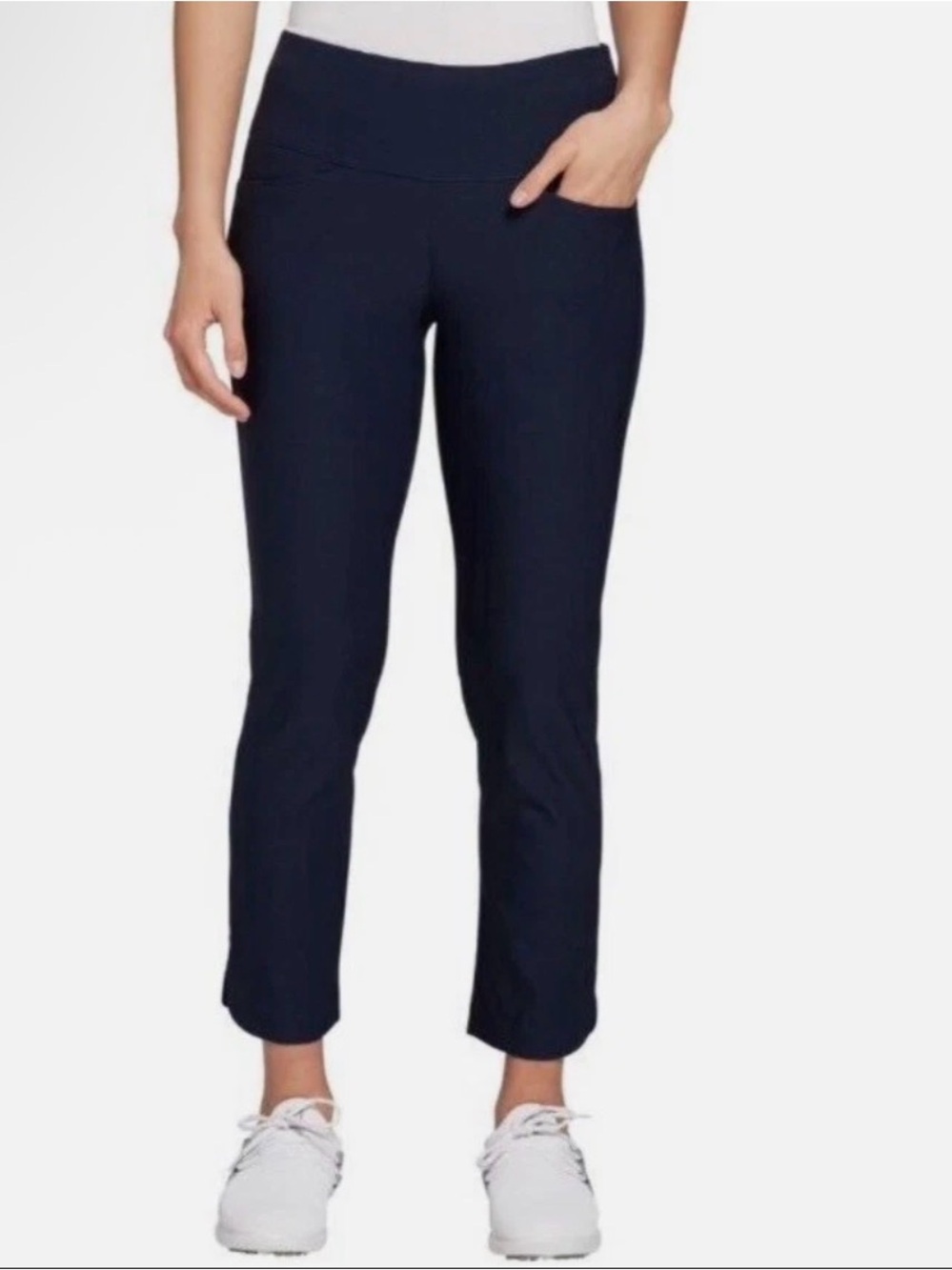 NWT Lady Hagen Womens XL Tummy Control Pant Pull-On Golf Pants Dark Navy